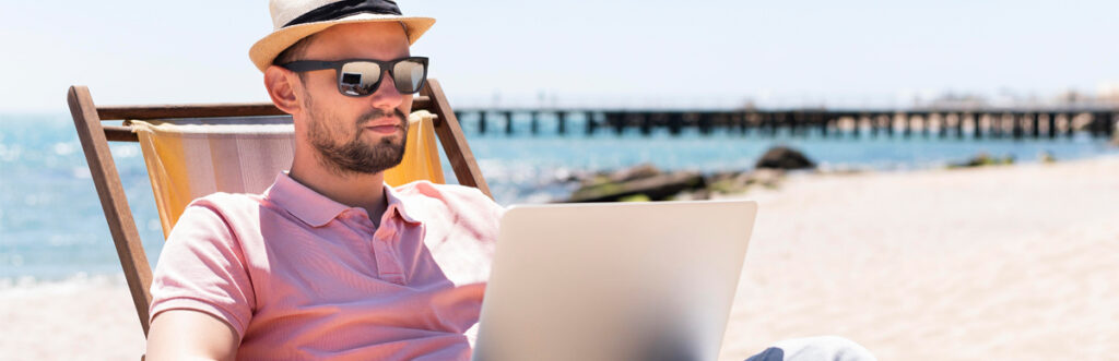 Ondernemer op vakantie